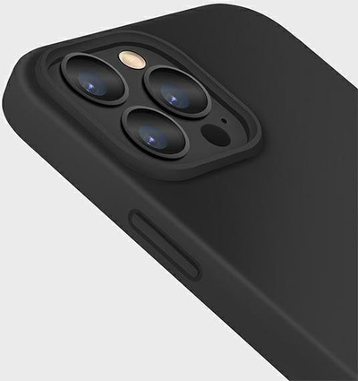 Mbrojtëse telefoni Uniq Lino për iPhone 13 Pro Max 6.7", silikon e zi