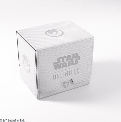 Kuti letrash Gamegenic Star Wars Unlimited Deck Pod, me Slide Card Case, e bardhë e zezë