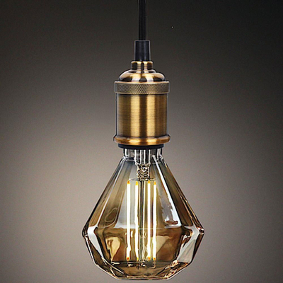 Llampë varëse Home Styling Collection Industrial, 8 cm, metal, ngjyrë flori