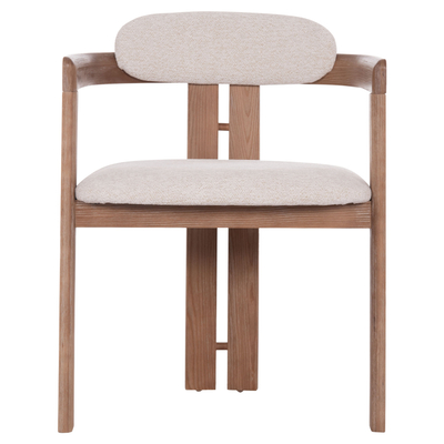 Karrige ngrënieje HM KALL HM18247 01, tekstil, dru plywood, bezhë
