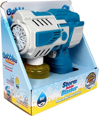 Lodër hedhëse flluskash Dumel Storm Bubble Launcher, manuale, për fëmijë, blu
