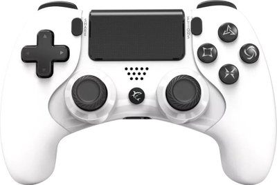 Kontroller White Shark Centurion, wireless / me kabllo, i bardhë