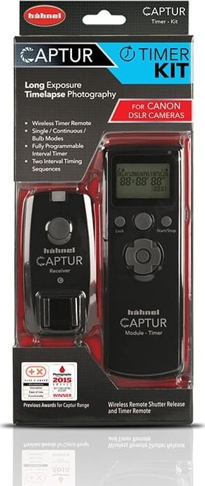 Telekomandë pa tela Hahnel Captur Timer Kit për kamera Canon, 2.4GHz