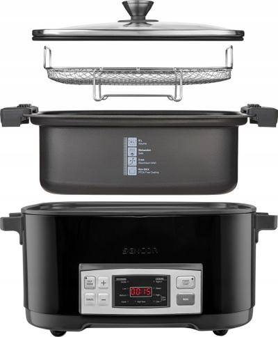 Multicooker Sencor SPR 5508BK, 6L, 1350W, i zi