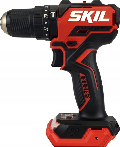 Trapan kaçavidë pa kabllo SKIL 3065 CA, 20V, brushless, e kuqe me të zezë