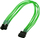 Adapter kabllo Nanoxia NX42A30NG, Molex në 2x 3 pin, 0.3m, jeshile neon