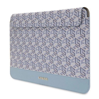 Mbrojtëse laptopi Guess Gcube Stripes, 14", për MacBook, blu