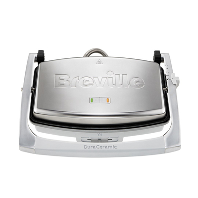 Tostier Breville VST071X, pllaka DuraCeramic, temperaturë e rregullueshme, argjendtë