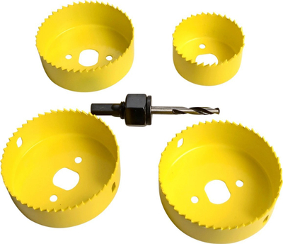 Set shpuese rrethore Millarco Hole Saw, 4 madhësi, 55 76 mm