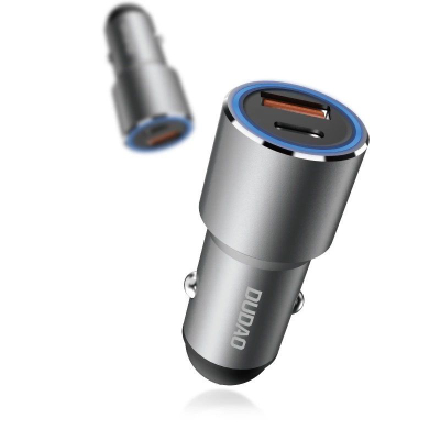 Karikues makine Dudao R4PQ, 22.5W, USB dhe USB Type C, gri