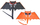 Fluturake pëlhure Trifox Fabric Kite Bat, formë lakuriqi nate, për kalamaj, ngjyra MIX