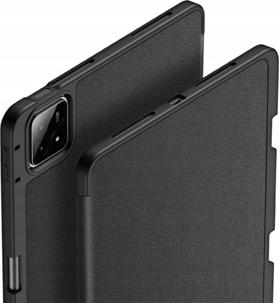 Këllëf tableti DUX DUCIS tri-folt, për Xiaomi Pad 6S Pro 12.4 edhe Pad 7 Ultra 14\", me vend për stylus, i zi