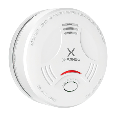 Detektor tymi X-Sense SD11, bateri 10 vjet, LED dhe buton heshtjeje, i bardhë