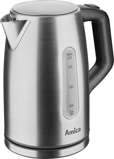 Ibrik elektrik Amica KM 5011, 1.7L, 2200W, ngjyrë argjendtë