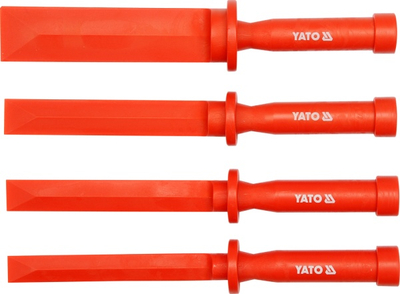 Set shpatullash plastike Yato YT-0847, 4 copë, najlon, të kuqe