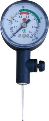 Manometër për topa Yakima Pressure Gauge 100131, analog, me valvul shkarkimi, i zi
