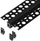 Set profil alumini për shirita LED V-TAC, 2000 x 47.7 x 11.9 mm, i futur, i zi