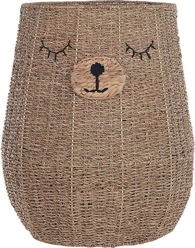 Shportë lodrash Beliani Fulan Teddy Bear, për fëmijë, seagrass natyral