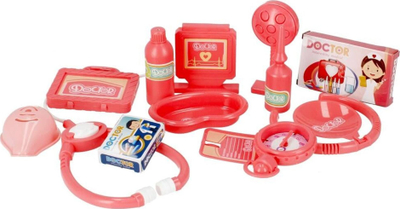 Set doktoreshe lodër MEGA CREATIVE 498948, me valixhe, për kalamaj 3+, rozë