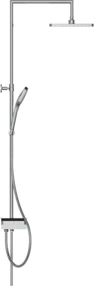 Set dushi nga sipër Schütte BLUEPERL, lartësi e rregullueshme, ngjyrë krom, argjend