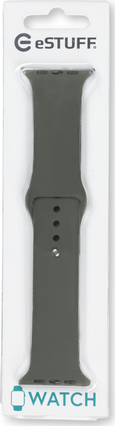 Rrip ore Apple eSTUFF ES660126, silikon, për Apple Watch, ngjyrë ulliri