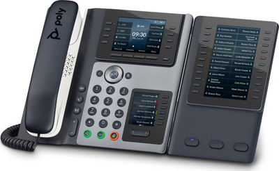 Modul zgjerimi HP Poly Edge E, për Poly Edge E400 dhe E500, ekran 5", i zi