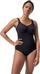 Rrobë banje njëpjesëshe për goca Speedo Eco Aquanite, UPF 50+, material që i bën ballë klorit, blu