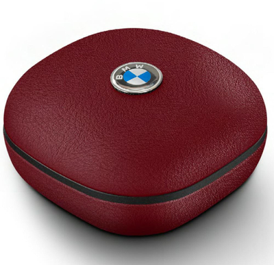 Kufje Bluetooth BMW TWS, ENC, me kuti lëkure, të kuqe