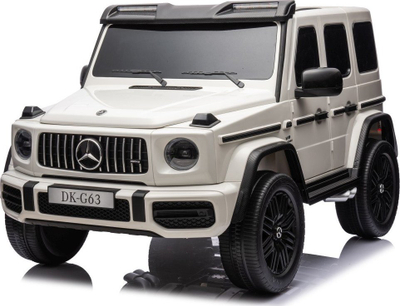 Електричен автомобил за деца Mercedes Benz G63 AMG Strong XXL, 12V, 2 седишта, бел