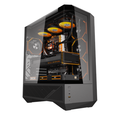 Kasë Darkflash Case DY460, Mid-Tower, e zezë
