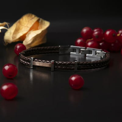 Byzylyk për meshkuj Trussardi T-Leather TJAXZ12, i kaftë