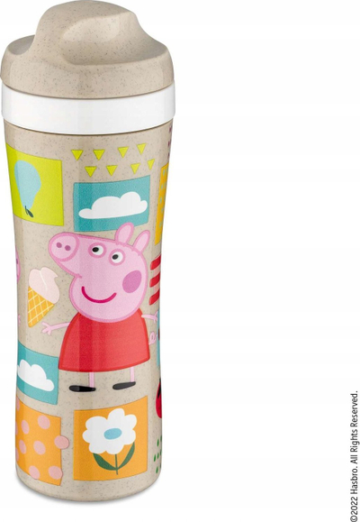Shishe uji Koziol Oase Peppa Pig, 425 ml, plastike bio, shumëngjyrëshe