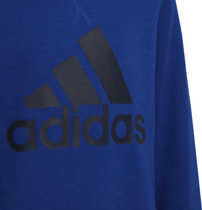 Bluzë sportive Adidas Performance, sweatshirt pambuk, logo e zezë, blu sapphire