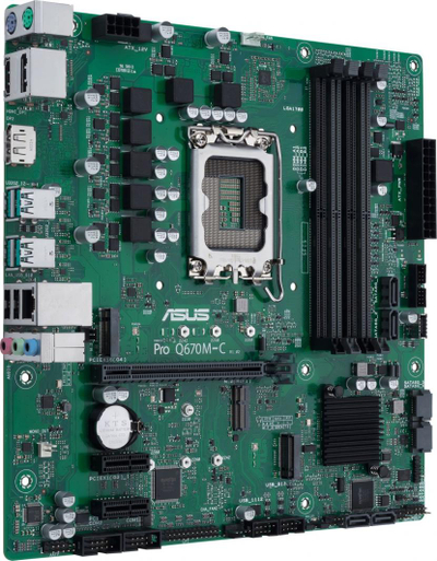 Pllakë amë Asus Pro Q670M-C-CSM, DDR5, PCIe 4.0, i zi