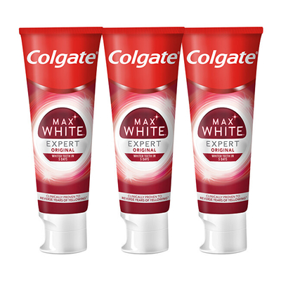 Pastë e dhëmbëve Colgate Max White Expert Original kCLG084, 3 x 75 ml