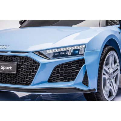 Makina elektrike për kalamaj ENERO Audi R8 Spyder, 12V, me pult dhe muzikë, blu