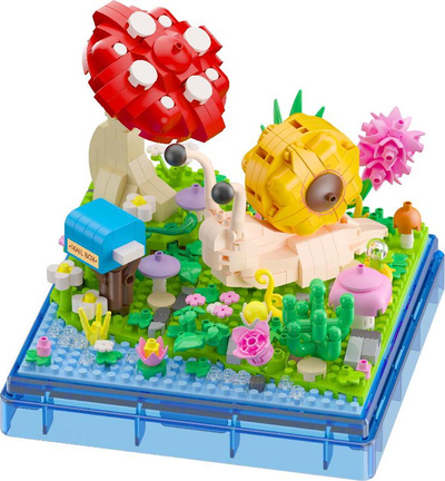 Set lodrash ndërtimi Insect &amp; Plant Snail, 625 copa, shumëngjyrësh