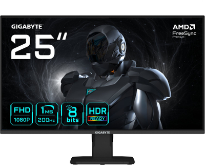 Monitor GIGABYTE GS25F2, 24.5\", Full HD, 200Hz, i zi
