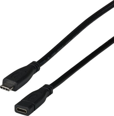 Kabllo USB EFB USB-C në USB-C, 1m, USB 3.2 Gen 2 10 Gbit/s, e zezë