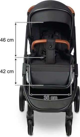 Karrocë për fëmijë Caretero Ratio, e zezë
