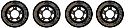 Rrota patinash Spokey PU, 100mm, 82A, të zeza
