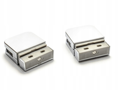 Сет шарки Cersanit Pivot Zip Arteco Basic, за врата на туш кабина, хром