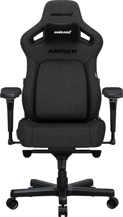 Karrige gaming Anda Seat Kaiser 4 Premium, për trup të madh (XL), me pëlhurë, ngjyrë gri e errët