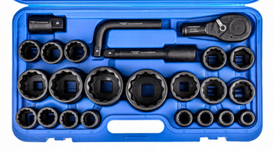 Set çelësa goditës Tir, 3/4", 26 copa, në kuti
