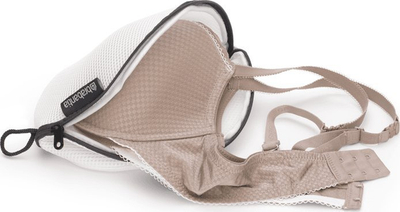 Qese larjeje për reçipeta Brabantia Bra Wash Bag, rrjetë mbrojtëse, e bardhë