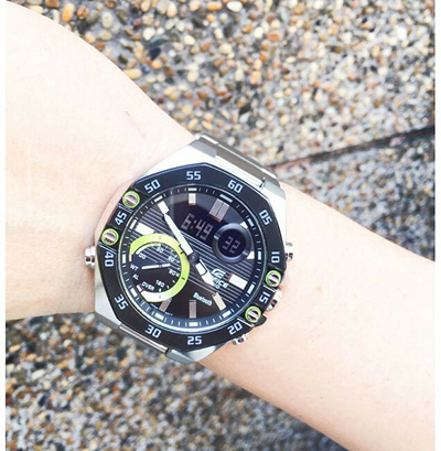 Orë për meshkuj Casio Edifice Momentum Schedule hCA3799, e argjendtë