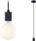 Lampë varese Paulmann Neordic Tilla, 1x60W, E27, grafit e zezë