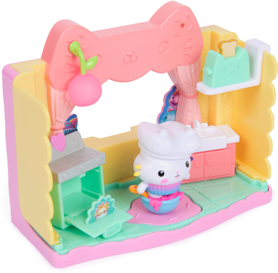 Set loje Spin Master Gabby's Dollhouse, Kuzhina e Cakey-t me figurinë, shumëngjyrësh
