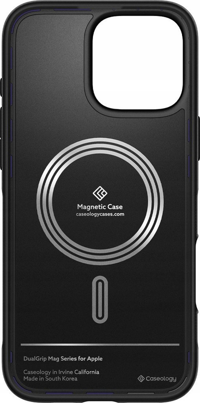 Mbulesë telefoni Spigen Caseology Dual Grip MagSafe, për iPhone 16 Pro, dy shtresa mbrojtëse, blu kobalt