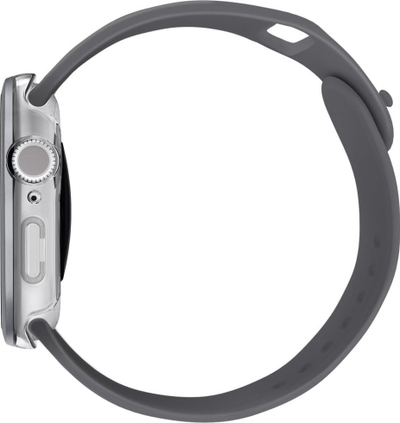 Kuti mbrojtëse UNIQ Voute për Apple Watch Series 10 42mm, xham i kalitur, argjend